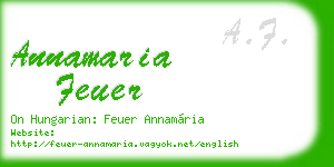 annamaria feuer business card