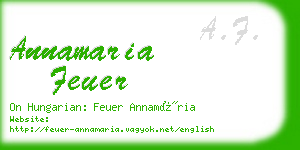 annamaria feuer business card